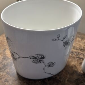 Michael Aram Orchid Porcelain Wastebasket